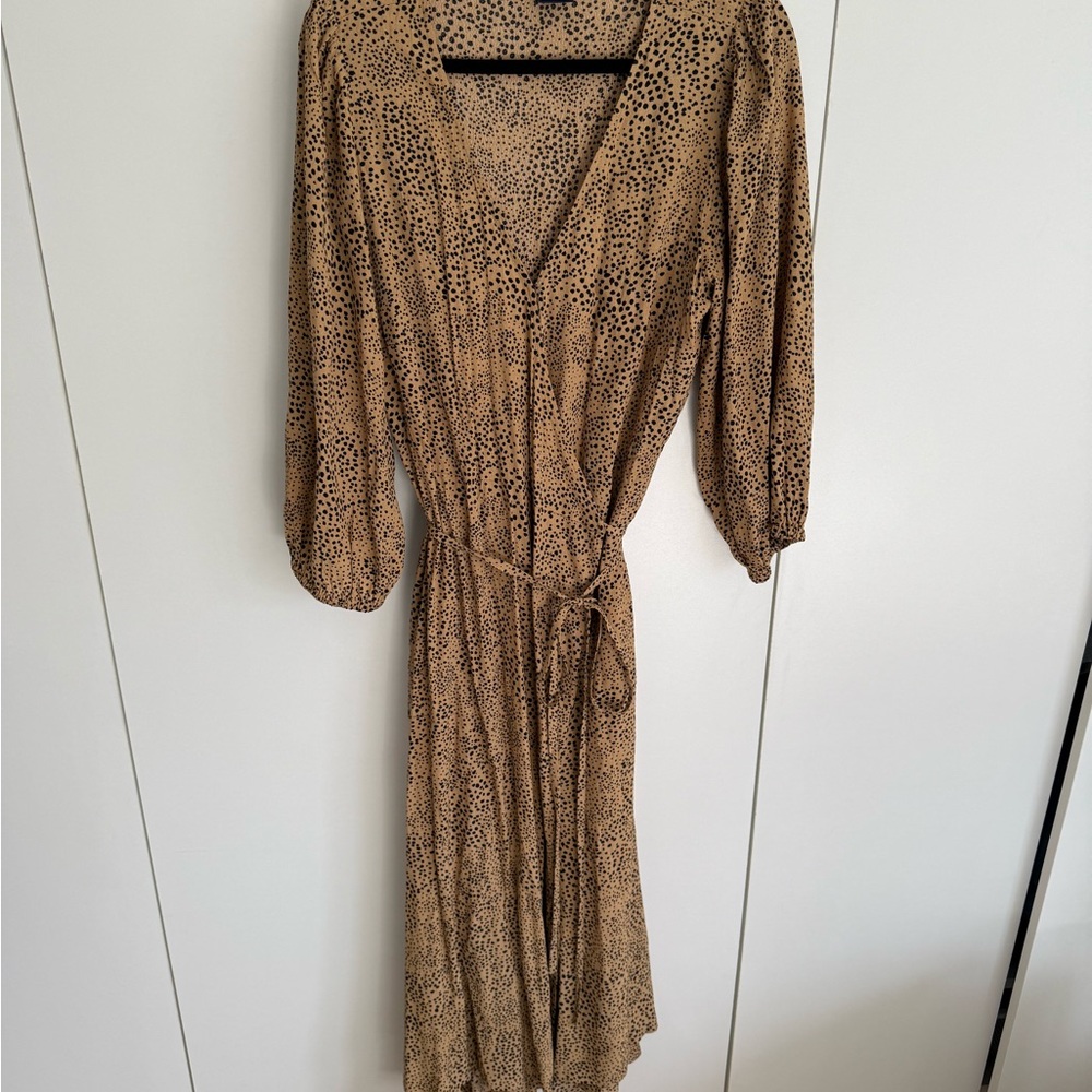 Cheetah Wrap Dress